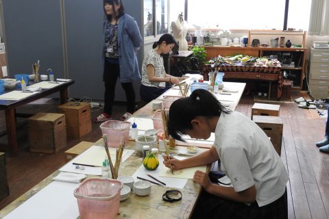 日本画コース　日本画体験